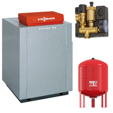 Viessmann Vitogas 100-F 29 кВт с контроллером Vitotronic 100 KC4B (GS1D875) Котел  напольный газовый